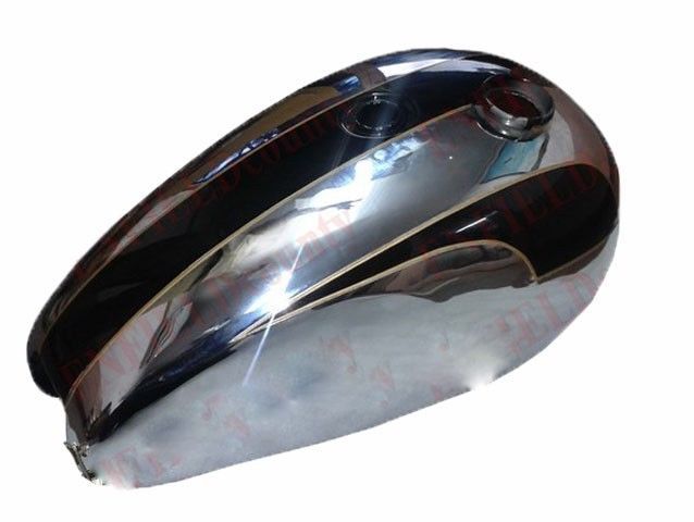Fits Triumph T140 Bonneville 73 - 78 Petrol Fuel Tank Black Chrome Plated  