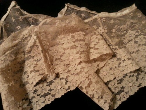 Vintage French Lingerie Lace Scraps Remnants Restyle Repair Sewing