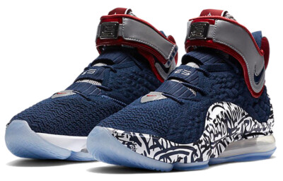 Nike LeBron 17 EP LeBron 4 Cold Blue Graffiti - CT6052-400