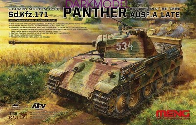 Meng Model TS-035 1/35 German Medium Tank Sd.Kfz.171 Panther Ausf.A Late