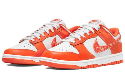 Pre-owned Nike Dunk Low Orange Paisley - Dh4401-103