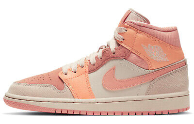 Pre-owned Jordan 1 Mid Apricot - Dh4270-800 In Orange