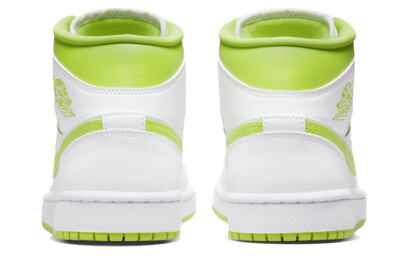 Pre-owned Jordan 1 Mid White Lime - Bq6472-131