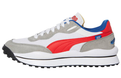 PUMA Style Rider Play On SD Mesh White Scarlet - 382490-01