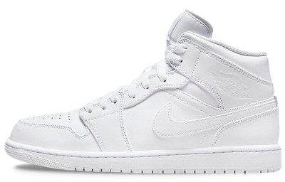 Air Jordan 1 Mid Triple White 2022-554724-136