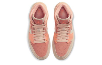Pre-owned Jordan 1 Mid Apricot - Dh4270-800 In Orange
