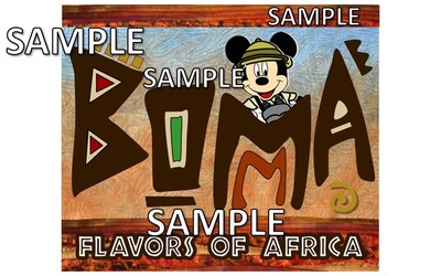 Disney Animal Kingdom Lodge Boma Restaurant Flavors of Africa Scrapbook Piece