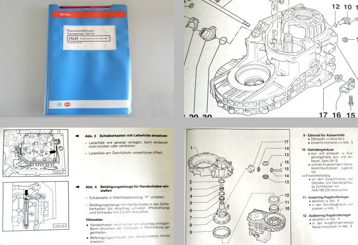 Reparaturleitfaden VW T4 Automatikgetriebe 098 AXX AXW AXY ARW CEU CEV CKB
