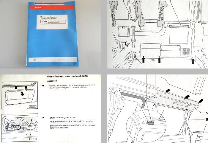 Reparaturleitfaden VW T4 California exclusive Karosserie Montage + Camping