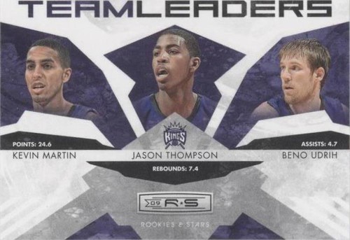 2009-10 Panini Rookies & Stars - Kevin Martin/Jason Thompson/Beno Udrih #26