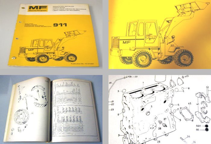 Massey Ferguson 911 Hanomag B4 Ersatzteilliste 1970er Jahre