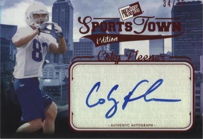 2012 Press Pass Sports Town Edition Autographs Coby Fleener #ST CF