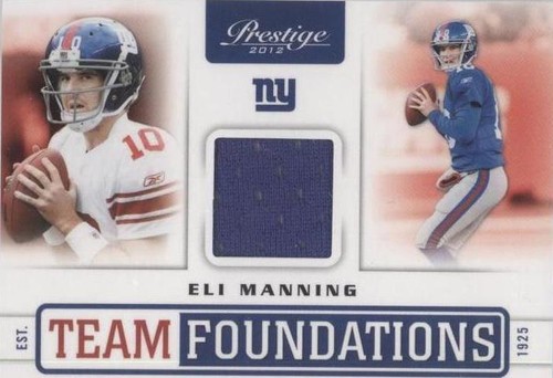 2012 Playoff Prestige Eli Manning #11