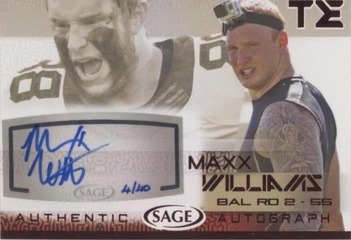 2015 Sage Autographed Maxx Williams #A52