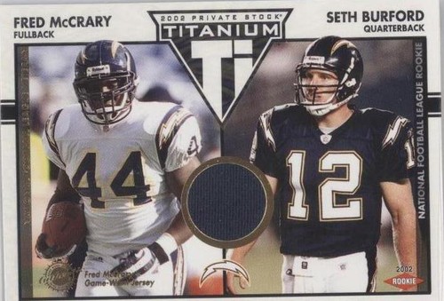 2002 Private Stock Titanium Fred Mccrary Seth Burford #162