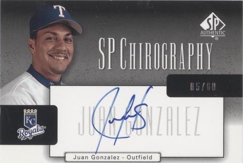 2004 SP Authentic - Juan González #CA-JG