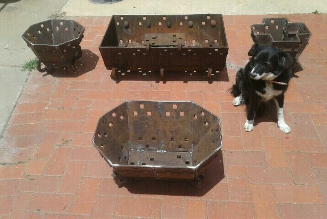 Firepit Heavy Duty Railway Plate Construction | Other Home & Garden ...