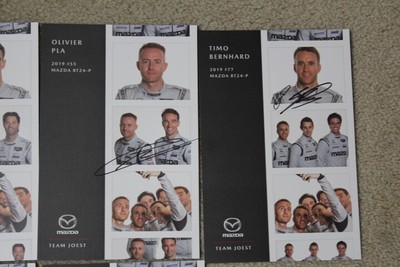 2019 IMSA MAZDA #55 & #77 Hero Cards (5) 12 Hours of Sebring - SIGNED