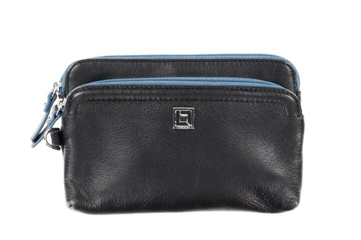 LODIS Black Leather Coin Purse 134529
