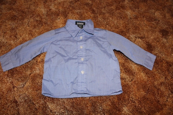 Baby Boy Dress Shirt and Vest Set Navy, Blue, Brown Christmas 12 m Mark Jason