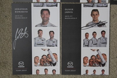 2019 IMSA MAZDA #55 & #77 Hero Cards (5) 12 Hours of Sebring - SIGNED