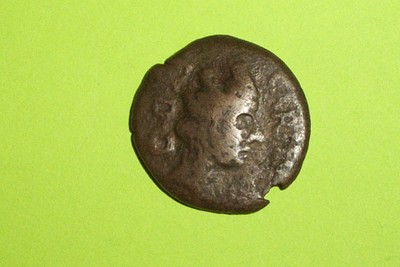 Carteia 50 BC ancient CELTIC COIN winged caduceus old Greek Iberian Spain Hendin