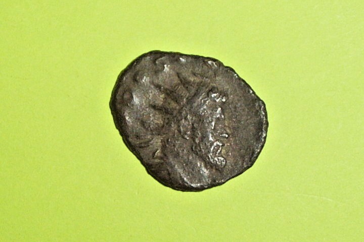 Aureolus 267 AD-268 AD ancient ROMAN COIN concordia boat prow rudder Postumus VG