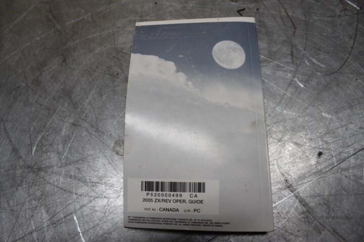 2005 SKIDOO REV 800 SUMMIT OPERATORS MANUAL GUIDE #25006 | eBay