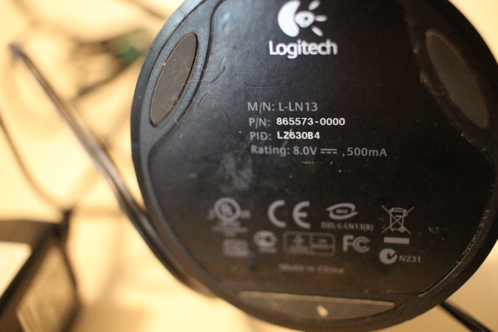 Logitech L-LN13 865573-0000 w/AC Adapter