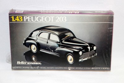 Heller Humbrol 1.43 Peugeot 203 Plastic Model Kit Sealed 80160