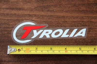 TYROLIA Ski Binding STICKER Decal NEW Clear White