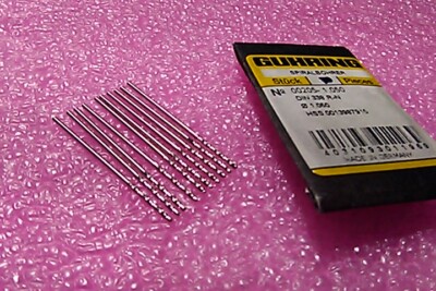 *10 PCS* GUHRING Twist drill HSS 1.05mm , h8 ,  DIN 338 00205 1.050