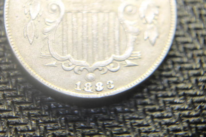 1883/2 Shield Nickel  FS-303 (FS-013.2) with Cud starting