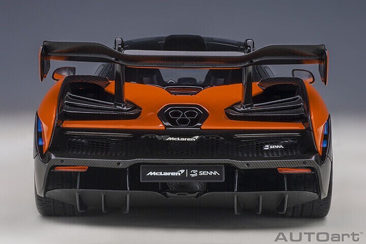 1/18 McLaren Senna (Trophy Mira Orange & Black) Model Car By