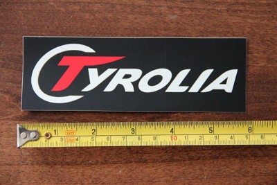 TYROLIA Ski Binding STICKER Decal NEW Black Matte