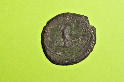 Commodus 166 AD Philippolis Thrace ancient ROMAN COIN spear shield bronze VG old