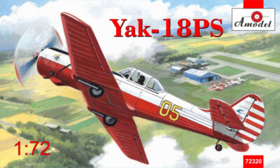 AMODEL 72320 Yakovlev Yak-18PS aerobatic aircraft Scale 1:72 Plastic model kit