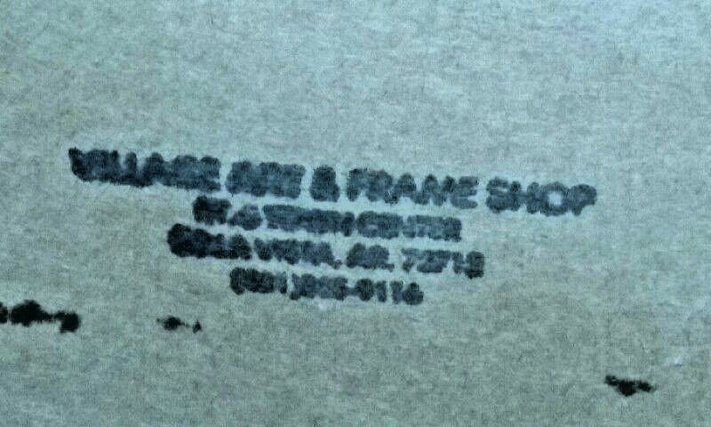 Framed Folk Art Embroidery Textile  -Wall Hanging -