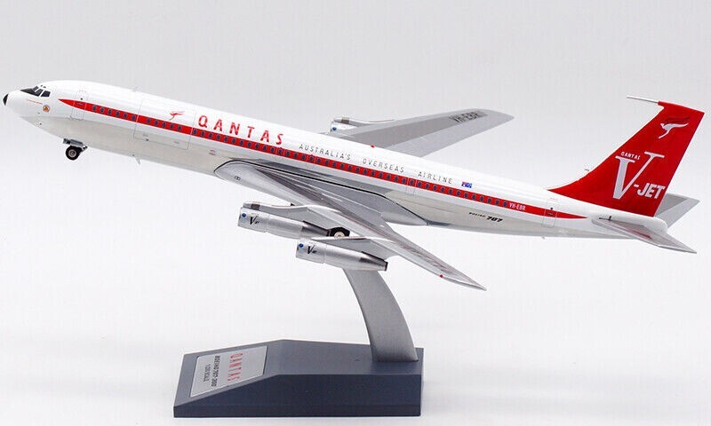 1:200 IF200 Qantas VJET Boeing 707-300 VH-EBR polished *LAST 1:200 IF200 Qantas VJET Boeing 707-300 VH-EBR polished *LAST