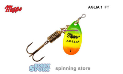 CUCCHIAINO MEPPS ROTANTE AGLIA  1 PALETTA FT FLUO FIRETIGER JAMAICA SPINNING