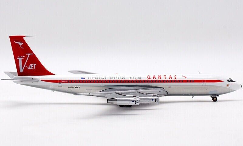 1:200 IF200 Qantas VJET Boeing 707-300 VH-EBR polished *LAST 1:200 IF200 Qantas VJET Boeing 707-300 VH-EBR polished *LAST