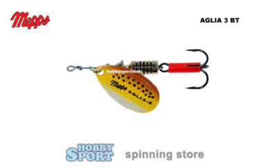 CUCCHIAINO MEPPS ROTANTE AGLIA  N 3  PALETTA BT BROWN TROUT SPINNING FIUME