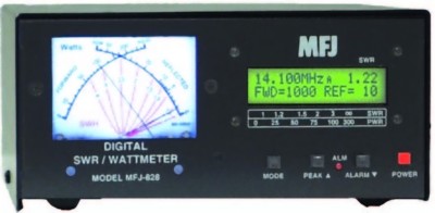 MFJ-828 Digital HF/6M (1.8 - 54MHz) SWR/Wattmeter with Frequency Counter