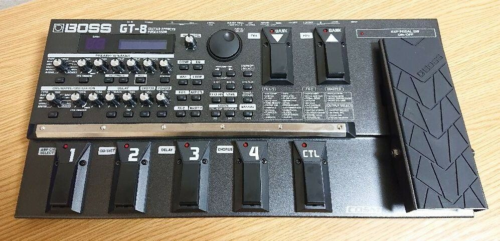 BOSS GT-8 ジャンク BOSS GT-8 Guitar Effects Processor Black Pro Audio Pedal