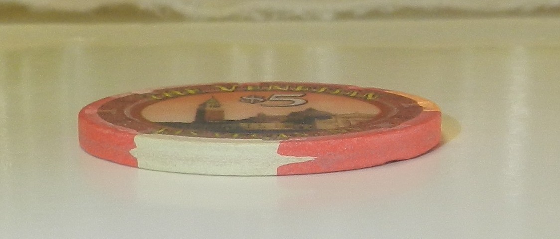 #13cc The Venetian $5 Casino Chip Las Vegas Nevada