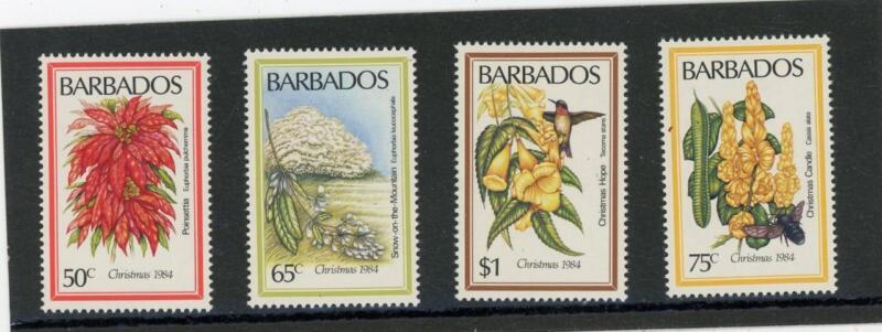 Barbados 1984 Flowers Scott# 636-9 Mint NH