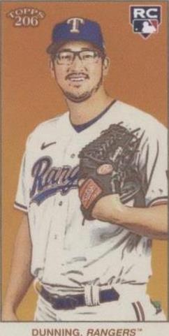 2021 Topps 206 Series 10 - Dane Dunning #7