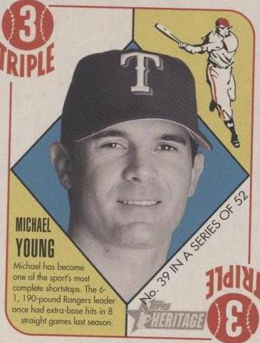 2005 Bowman Heritage - Michael Young #39