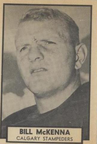 1962 Topps CFL Bill Mckenna #30