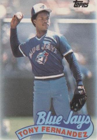 1989 Topps League Leaders Minis - Tony Fernandez #76